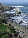 View down the coast from our favorite spot along the coast.